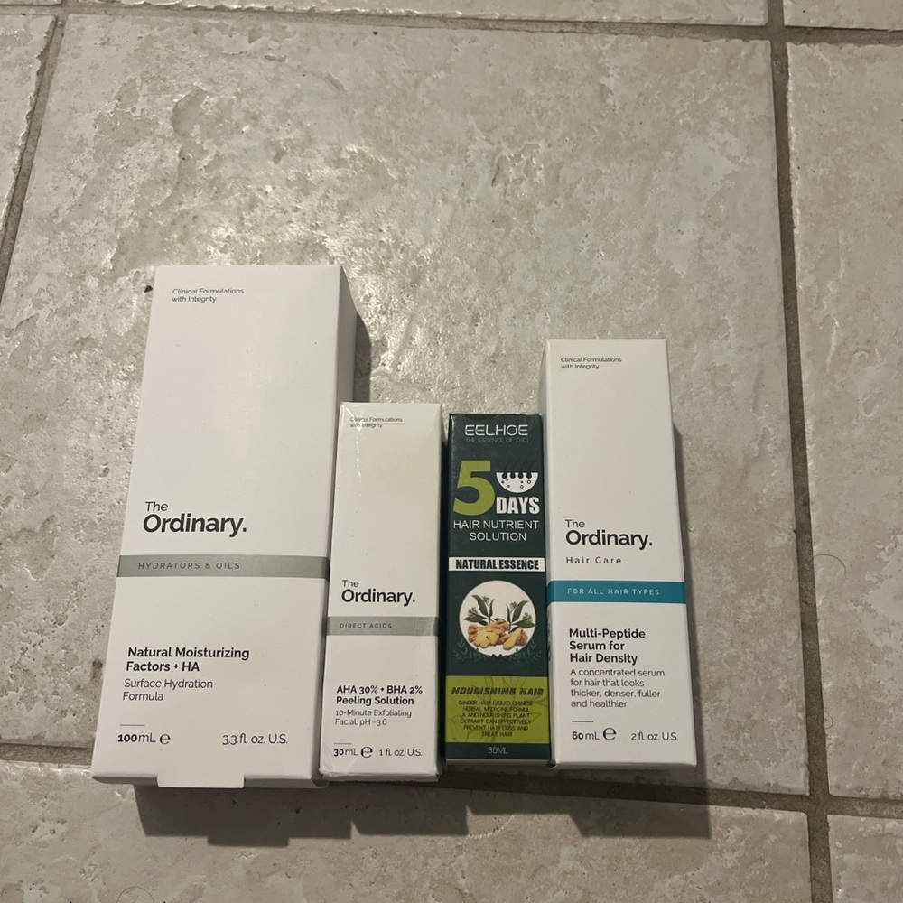 The Ordinary Skincare Trio - White and Blue